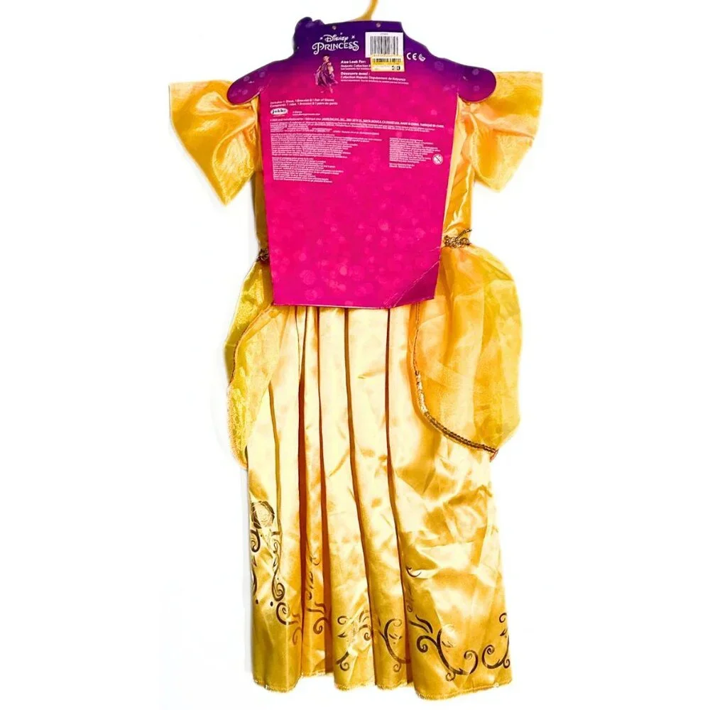 DISNEY Princess Belle Majestic Costume Dress with Bracelet and Gloves Age 3+ NEW - Picture 5 of 8